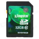 Cartão de memória Kingston SD10V; 32GB microSDHC; Classe 10